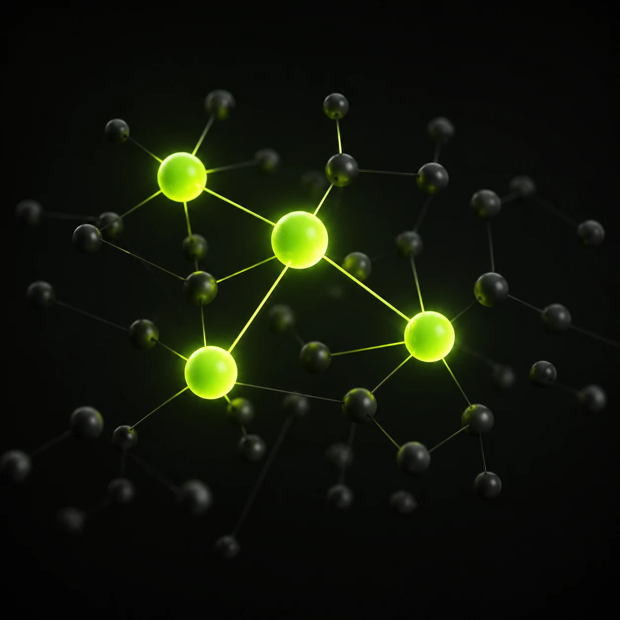 Abstract network showing a few strong backlinks outweighing many weak ones